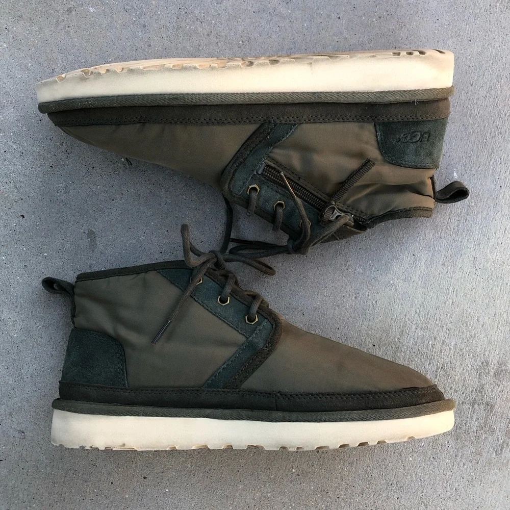 UGG Neumel Zip MLT Mens Shoes Military Green Mid Top Sneakers 1102430 Size 9 US - Picture 7 of 16